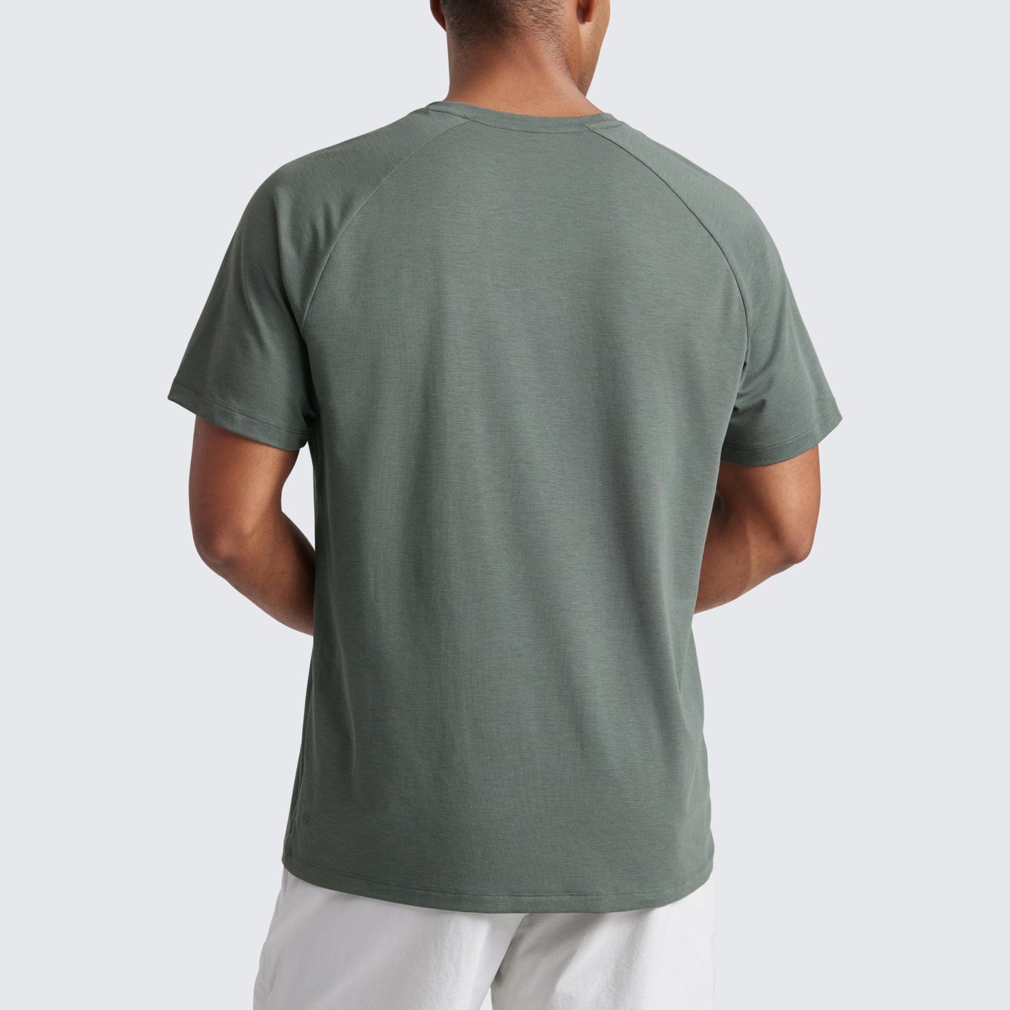CRZ YOGA Mesh Workout Shirts for Men - Lightweight Breathable T-Shirts Running Athletic Training Short Sleeve Tops Grey Sage Medium - Medaid International