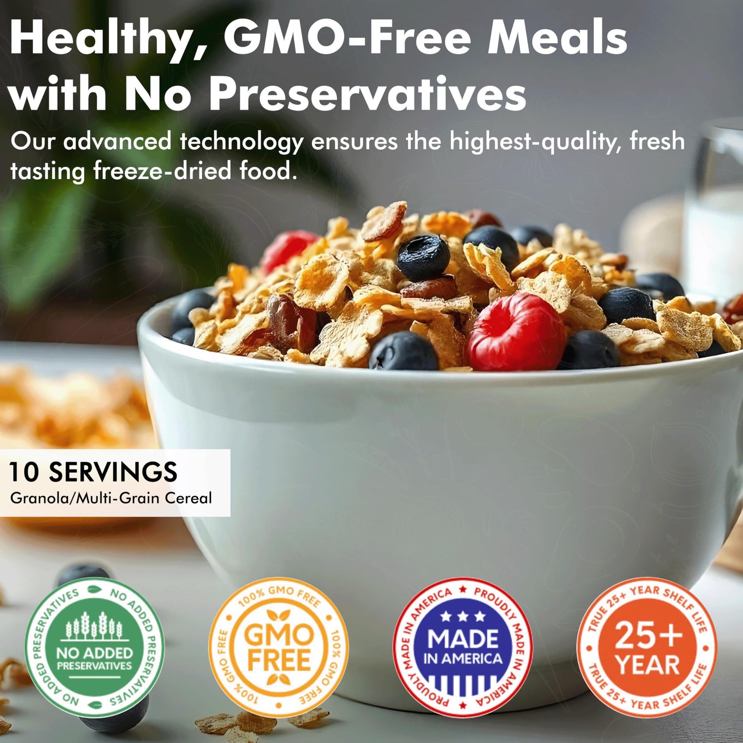 Numanna Family Pack Emergency Food Storage Bucket – 144 Servings, 20 lbs | 1-Month Survival Meal Kit for Long-Term Preparedness | Non-GMO Freeze-Dried Meals in Resealable Pouches | Healthy, Nutritious Everyday Food Supply | 25+ Year Shelf Life | Made in U