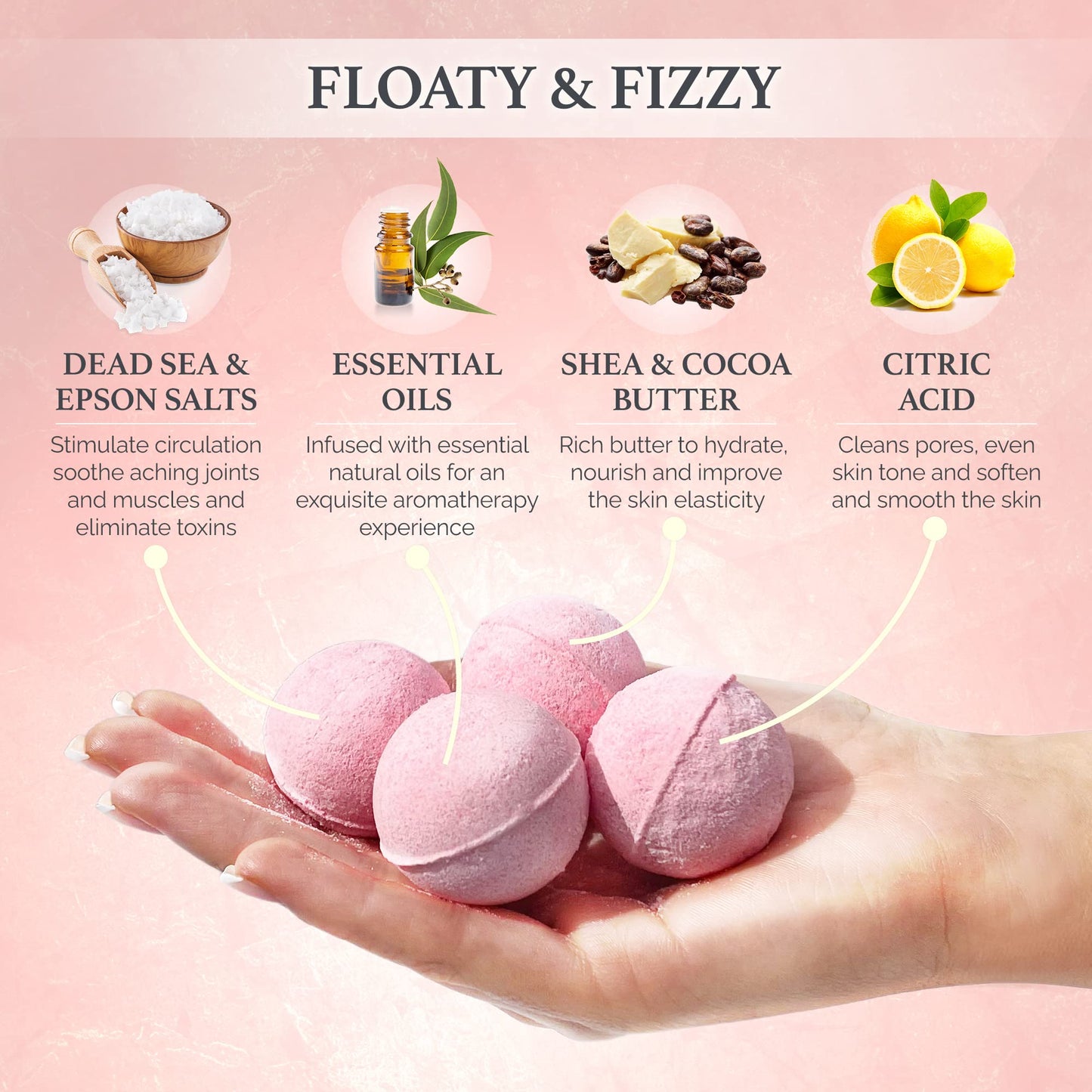 Empire Scented Candles & Bath Bombs Set, Gifts for Women, Birthday Gifts for Her, 20pcs Set Gifts for Her, Birthday Gift for Women with Rose Scented Soap Flowers - Medaid International