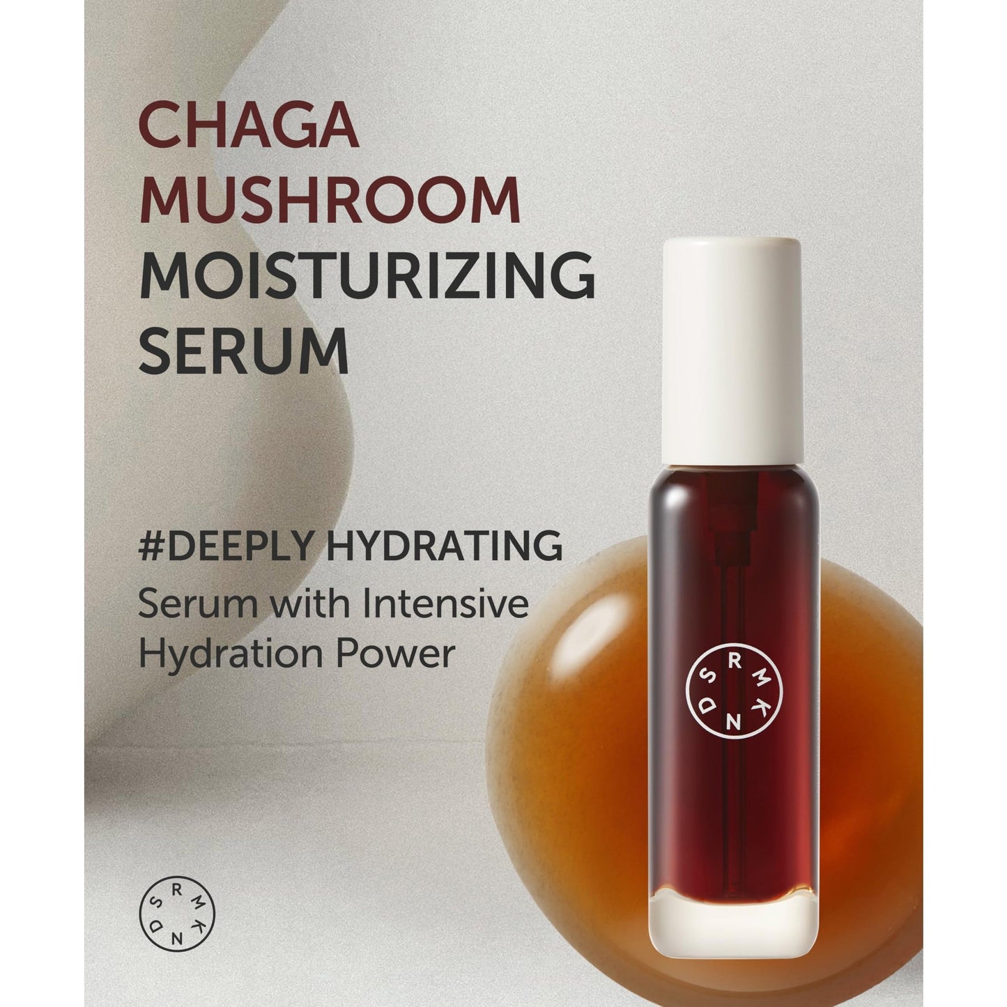SERUMKIND Chaga Mushroom Serum for Korean Face Skincare - Beta Glucan Extract - Nourishing & Hydrating - Provides Deep Hydration for Extremely Dry Skin - Vegan & Cruelty-Free – 1.01 fl.oz. - Medaid International