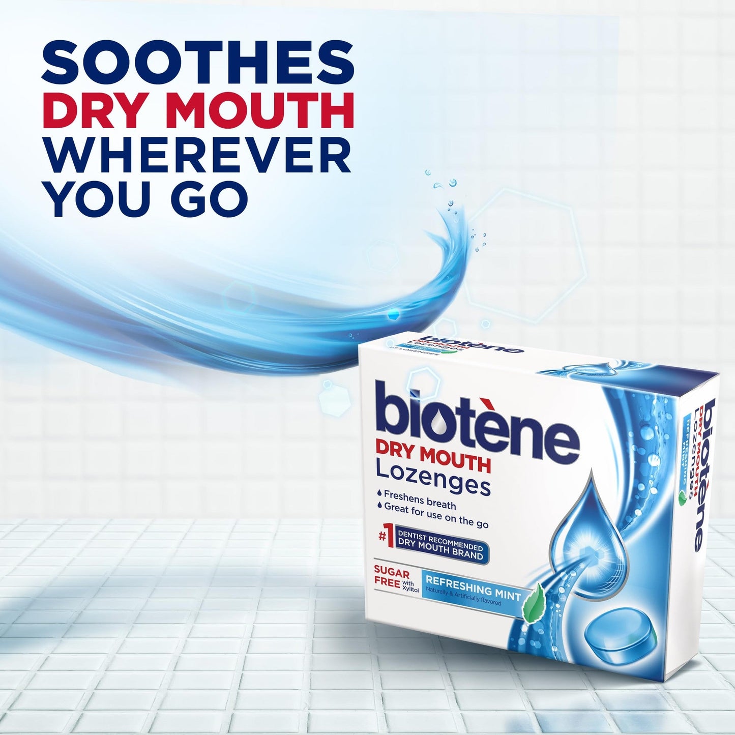 Biotene, Dry Mouth Lozenges, Refreshing Mint, 27 Count (Pack of 1)