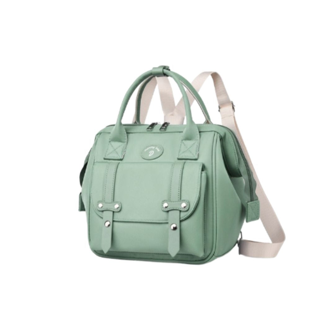 Convertible Satchel Diaper Backpack – Sage Green