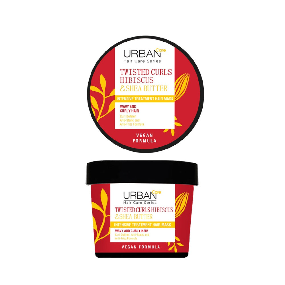 Urban Care twisted curls hibiscus and shea butter treatment hair mask 230ML - Medaid International