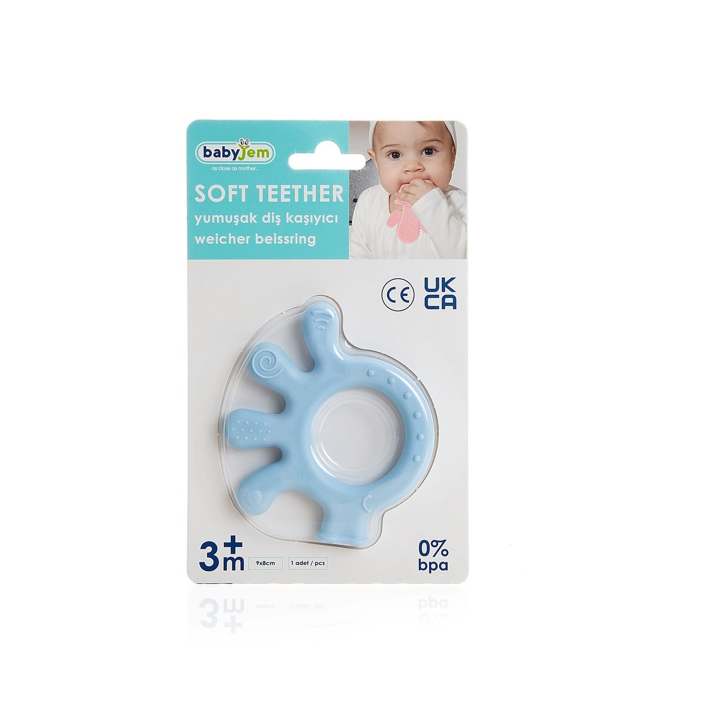 Babyjem Teething Gloves Octopus Blue For Infants