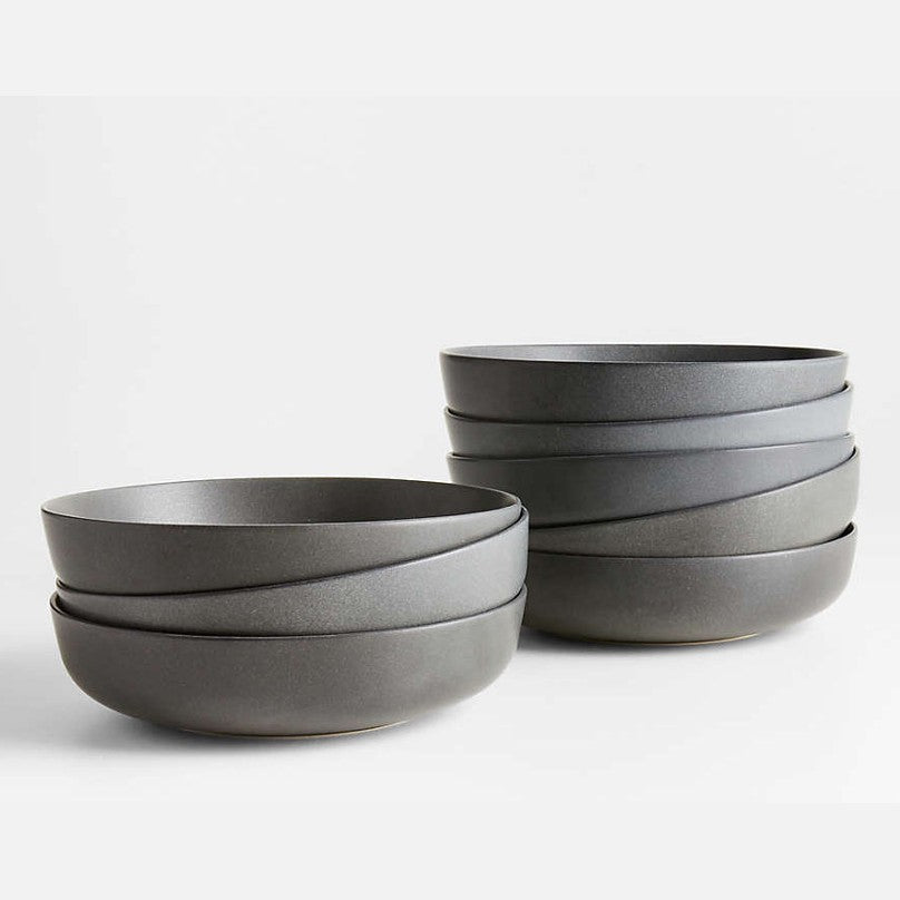 Dosthoff Matt Dark Gray Deep Plate 20.5 cm