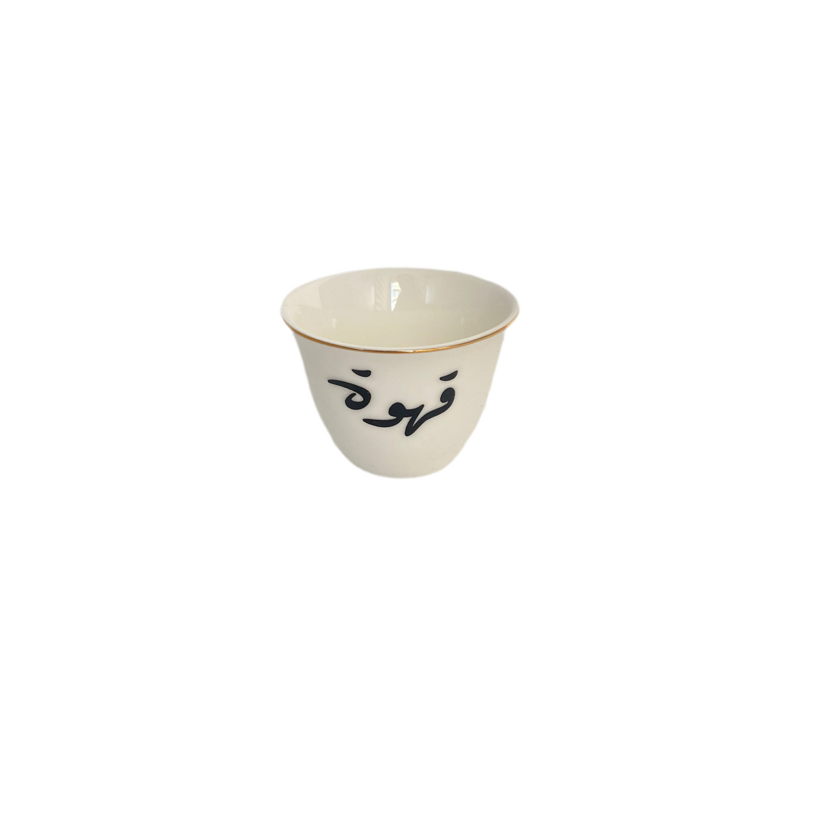 6 PCs Arabic Coffee Cups Set -Gold/Black