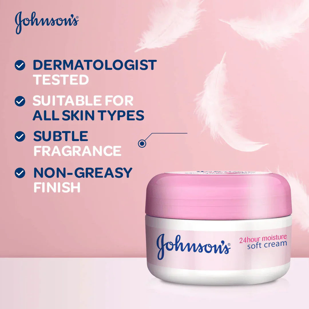 Johnson's 24Hour Moisture Soft Cream 100ml