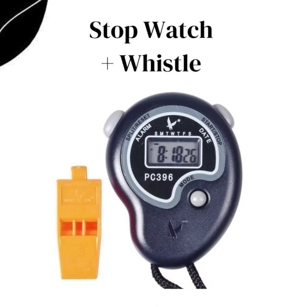 Stop Watch + Whistle