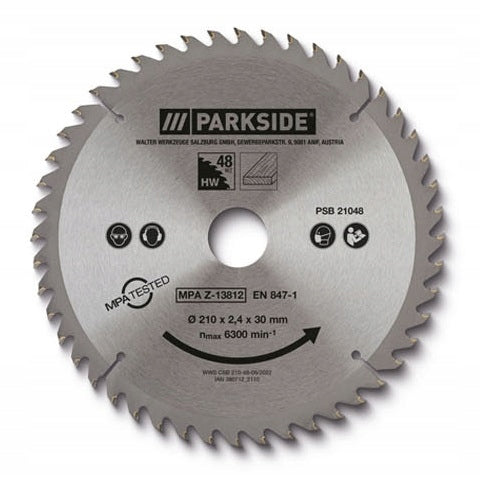 Parkside 210mm 48T TCT Circular Saw Blade