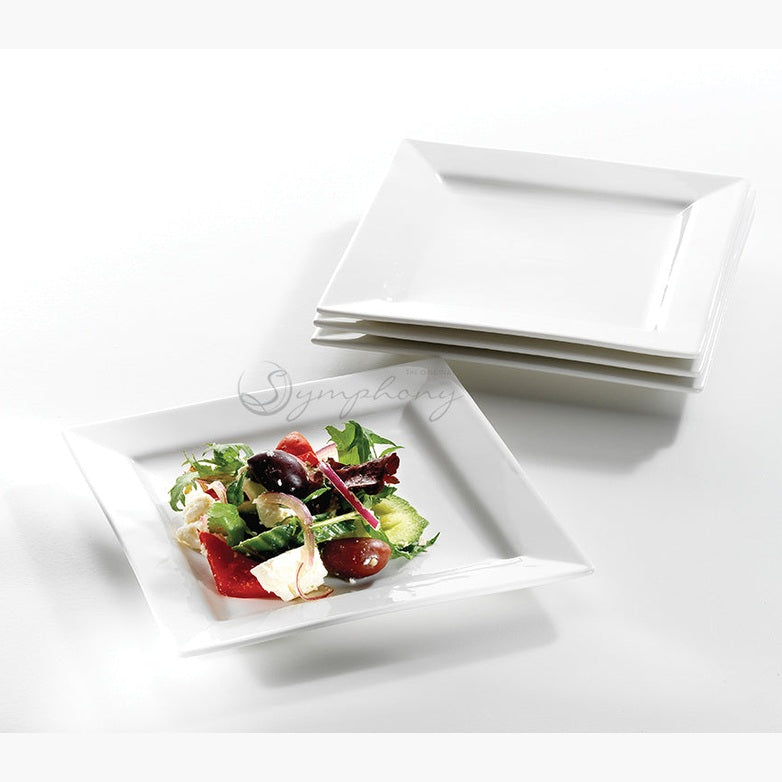 Symphony square plate set of 4 - W:19cm