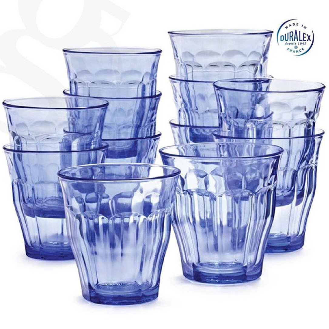 Duralex picardie marine tumbler set of 6 - 22cl