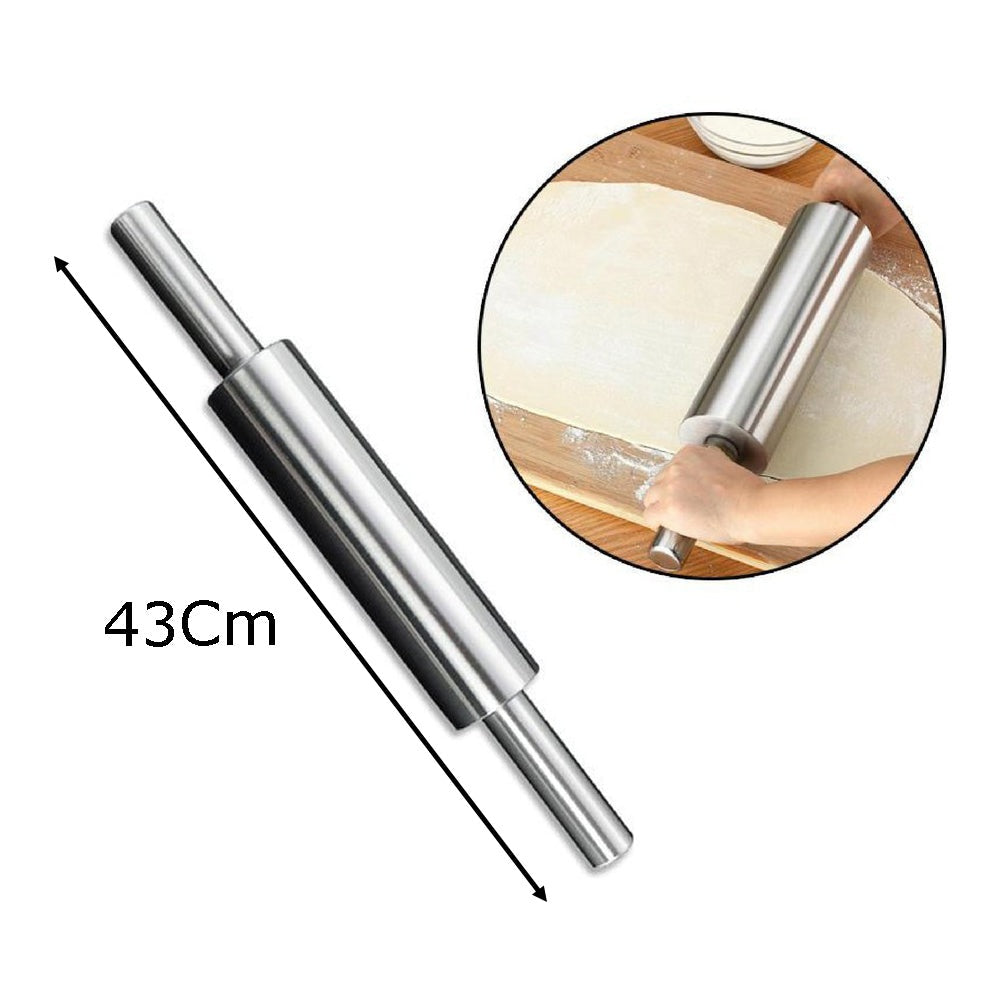 Stainless Steel Rolling Pin 43 cm
