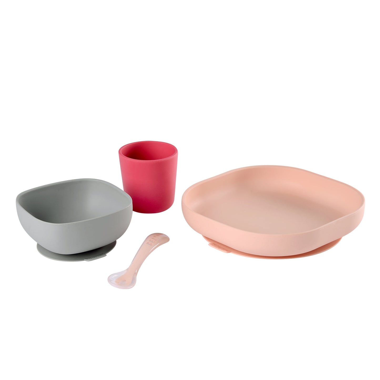 Béaba Silicone Meal Set (4 pcs) – Pink