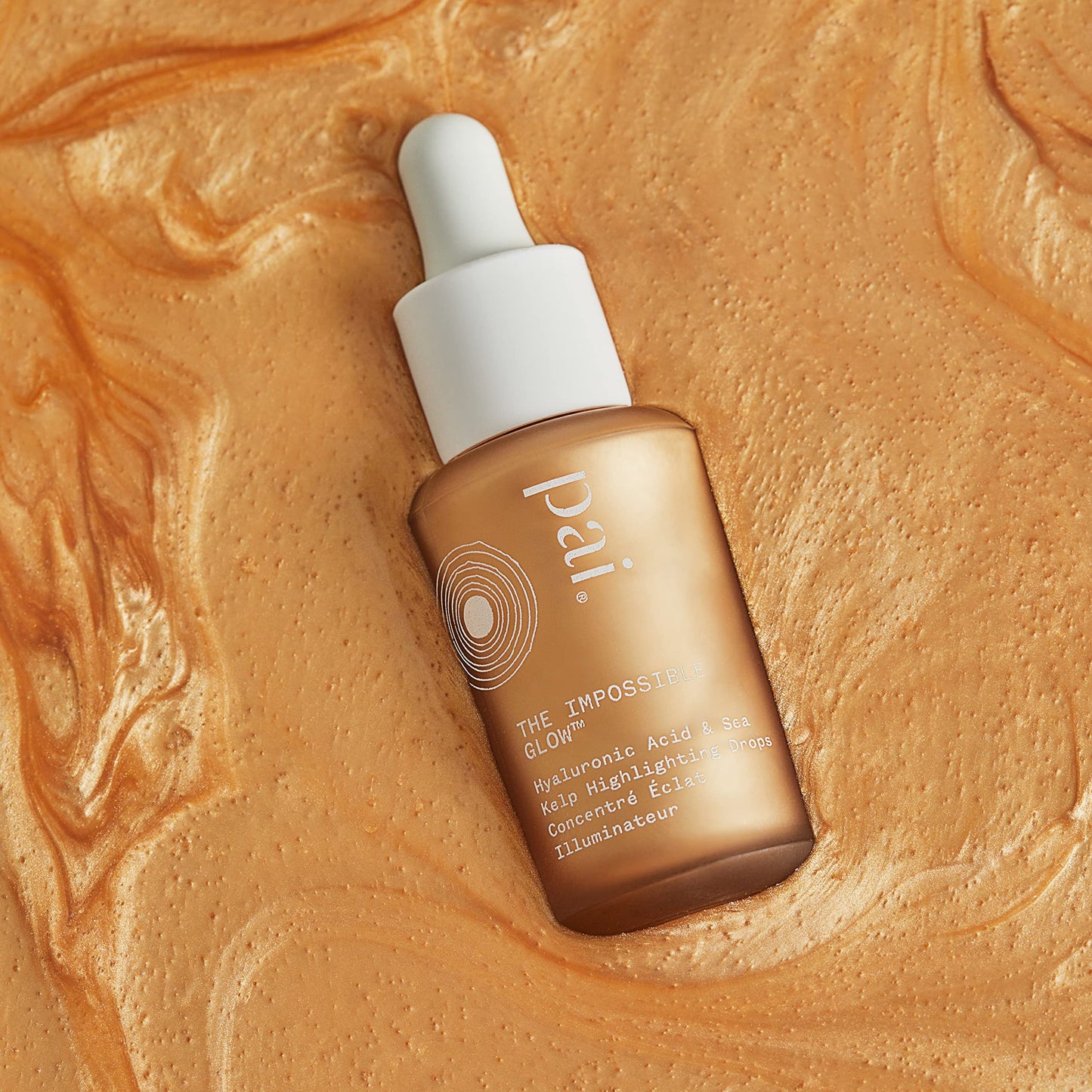 Pai Skincare - The Impossible Glow Organic Hyaluronic Acid + Sea Kelp Glow Drops | Natural, Vegan, Sensitive Skincare (Champagne, 1 fl oz | 30 ml) - Medaid International