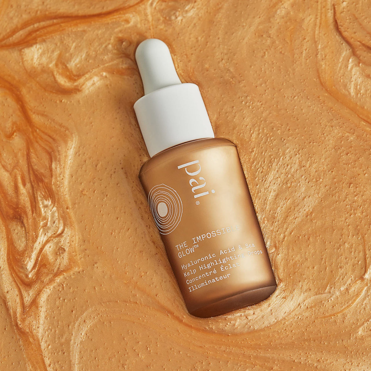 Pai Skincare - The Impossible Glow Organic Hyaluronic Acid + Sea Kelp Glow Drops | Natural, Vegan, Sensitive Skincare (Champagne, 1 fl oz | 30 ml) - Medaid International