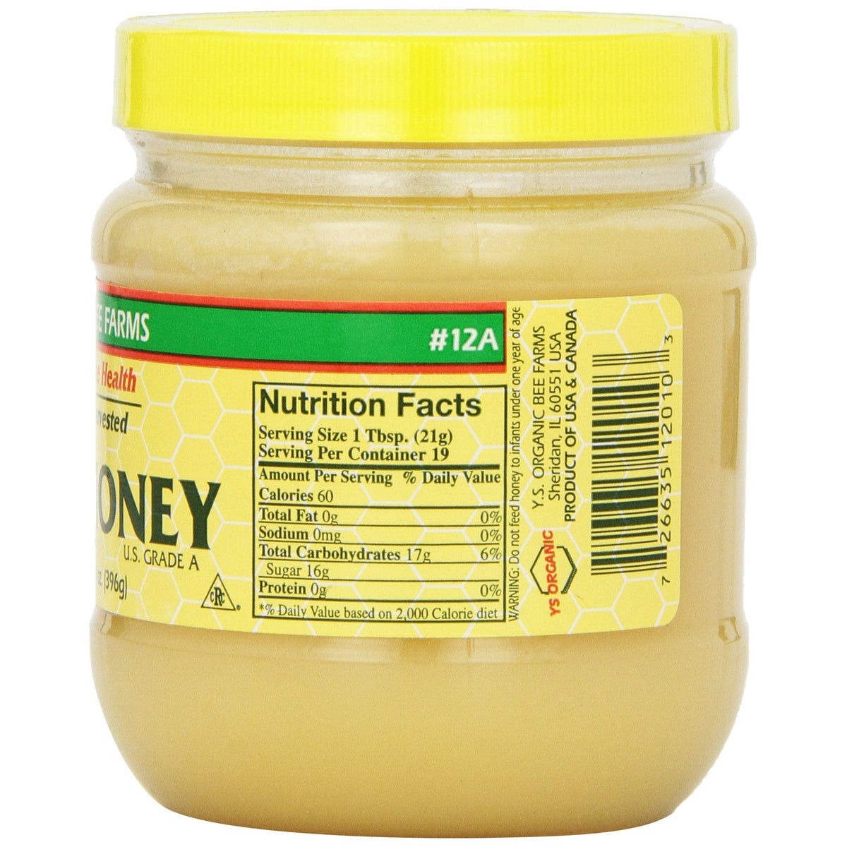 YS Organic Bee Farms - Healthy Honey (Raw), 14 oz - Medaid International