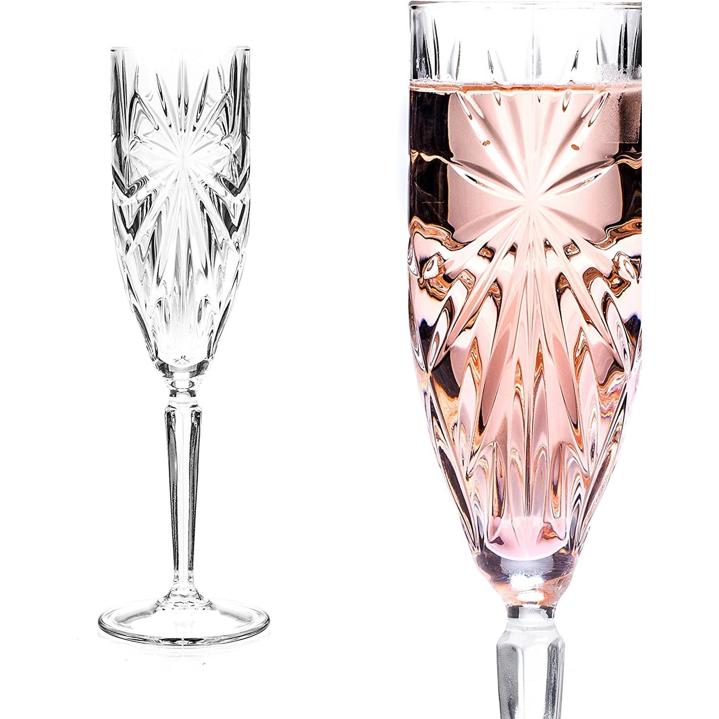 RCR oasis flute goblet set of 6 - 16cl