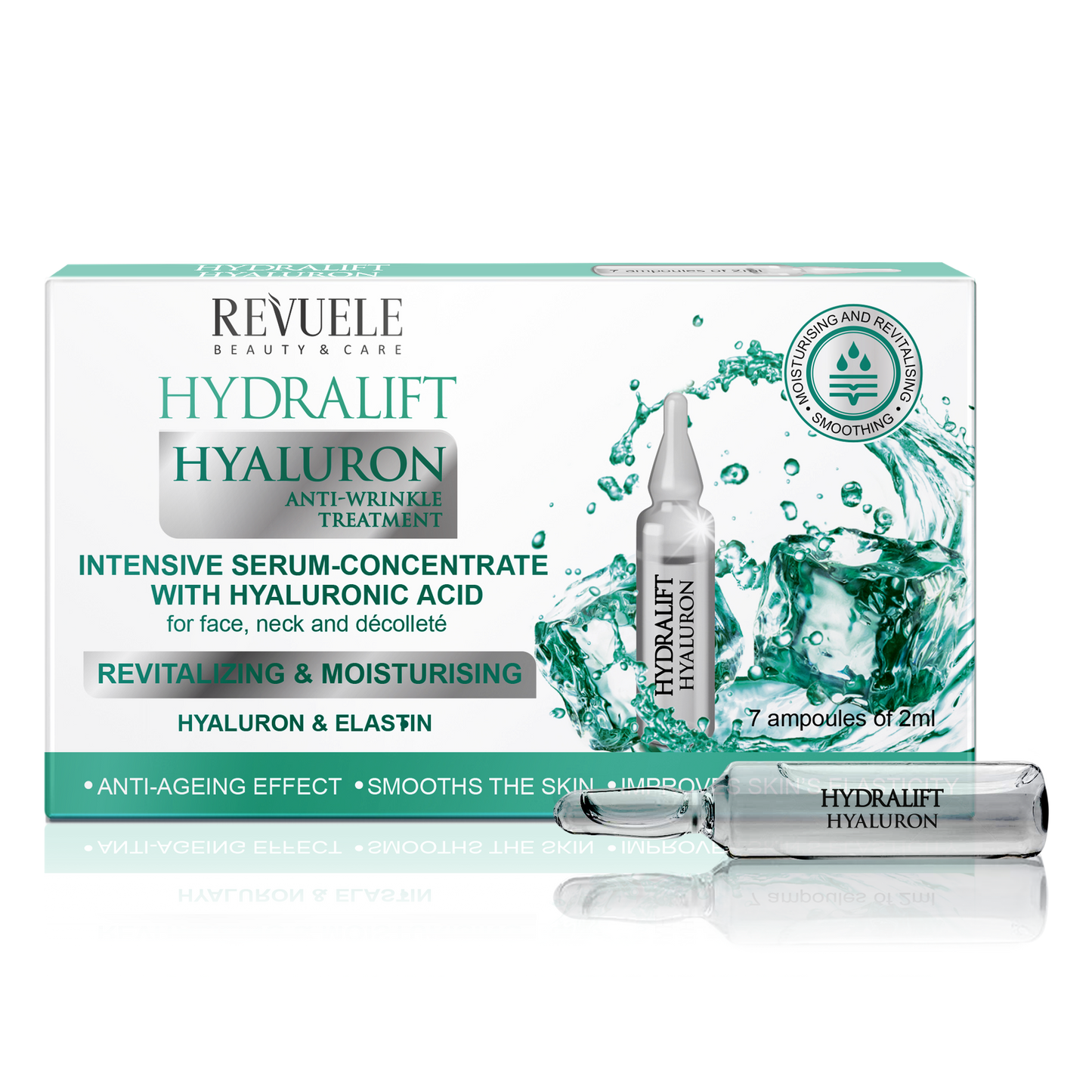 AMPOULES HYDRALIFT HYALURON INTENSIVE SERUM-CONCENTRATE WITH HYALURONIC ACID FOR FACE, NECK AND DÉCOLLETÉ 7X2ML