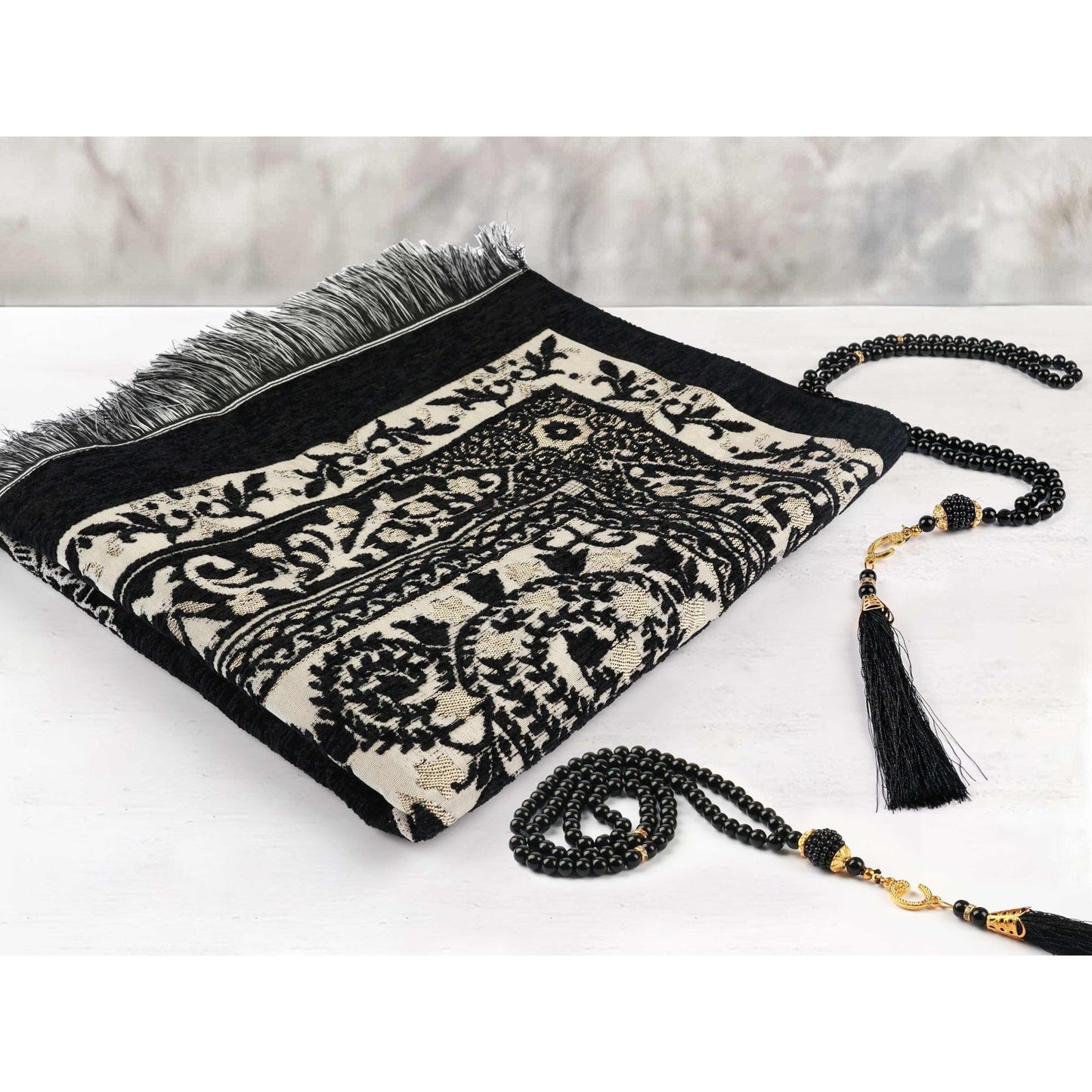 OLEEK Muslim Prayer Rug - Islamic Prayer mat - Prayer matt Islam - Islamic Gifts - Praying mats Muslim - Praying mat - Muslim Gifts - Prayer Rug Islam Men - Islamic Prayer Rugs - سجادة صلاة - Medaid International
