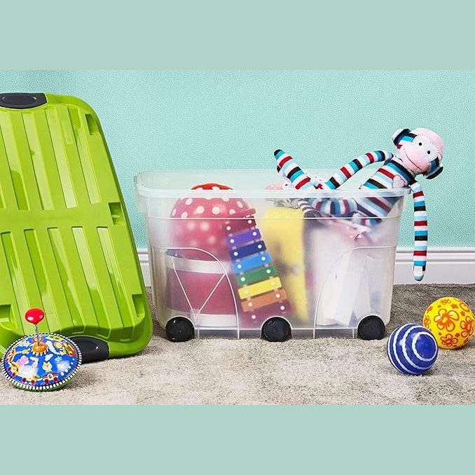 Storage Roller with 6 wheels by Rotho - Made in Switzerland
