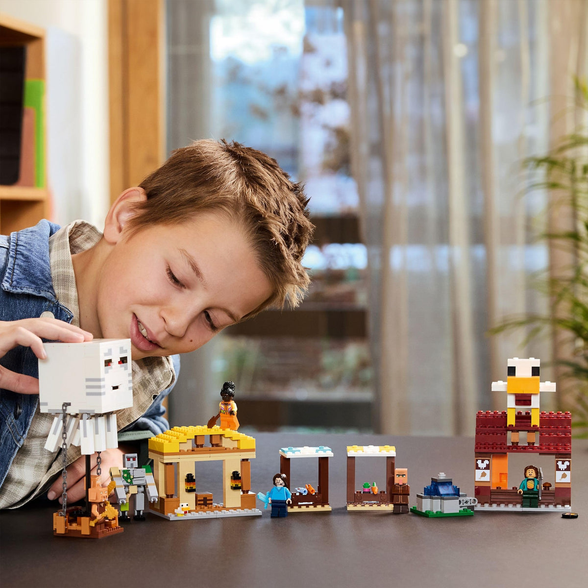 LEGO Minecraft 21273 Gust Village Assault Toy, Birthday Gift, Blocks, Boys, Girls, Children, 10, 11, 12 Years, Elementary School Students, Micra, Minecraft Game, Toy - Medaid International