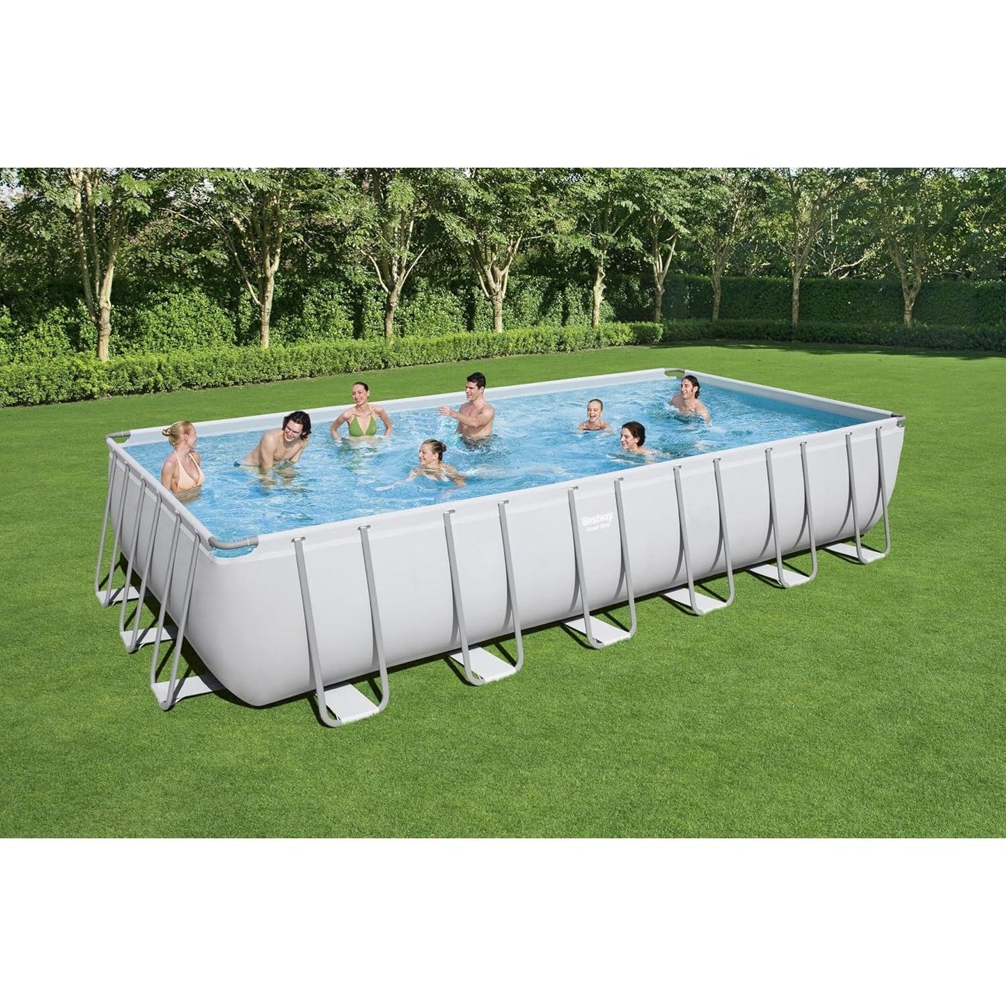Power Steel Rectangular Pool Set, 732 x 366 x 132 cm - Medaid International