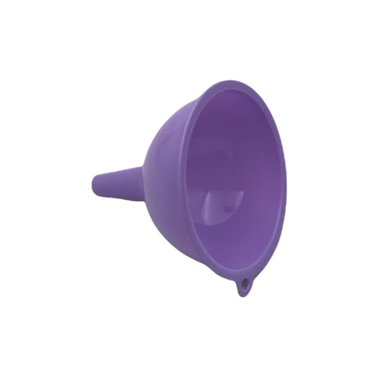 Colorful plastic funnel; size 2