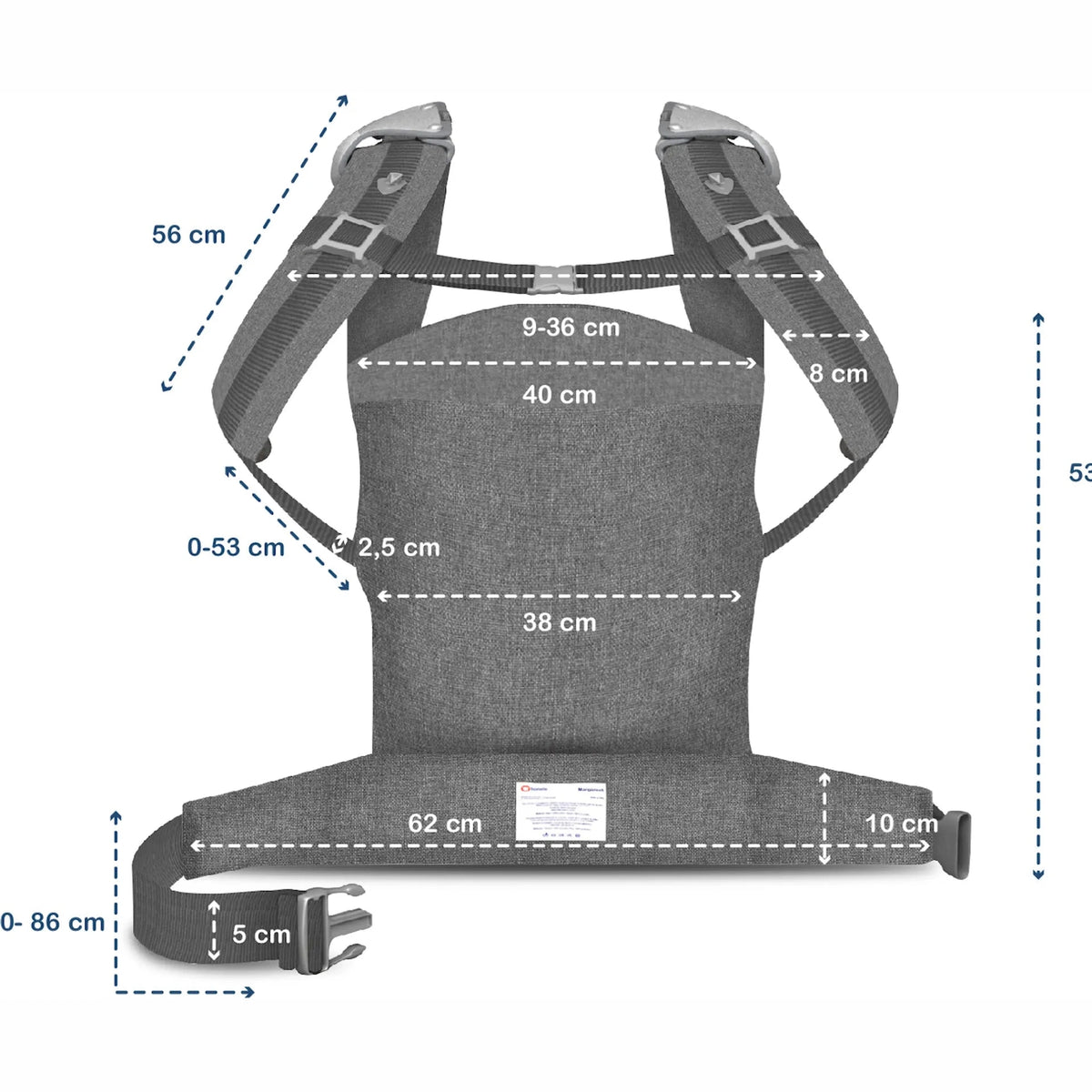 Lionelo - Baby Carrier - Margareet wave