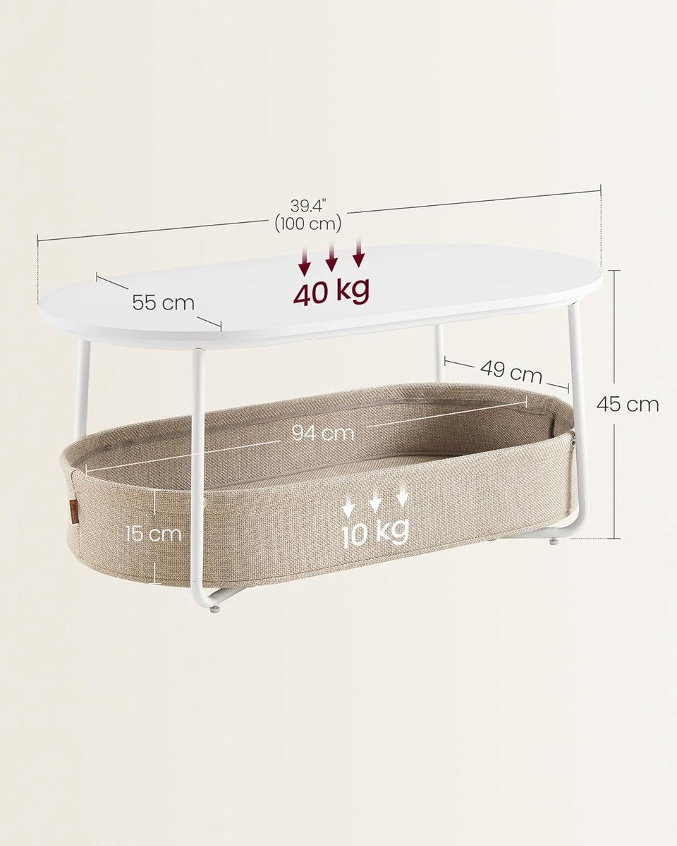 Furnstar oval coffee table LCT222W10