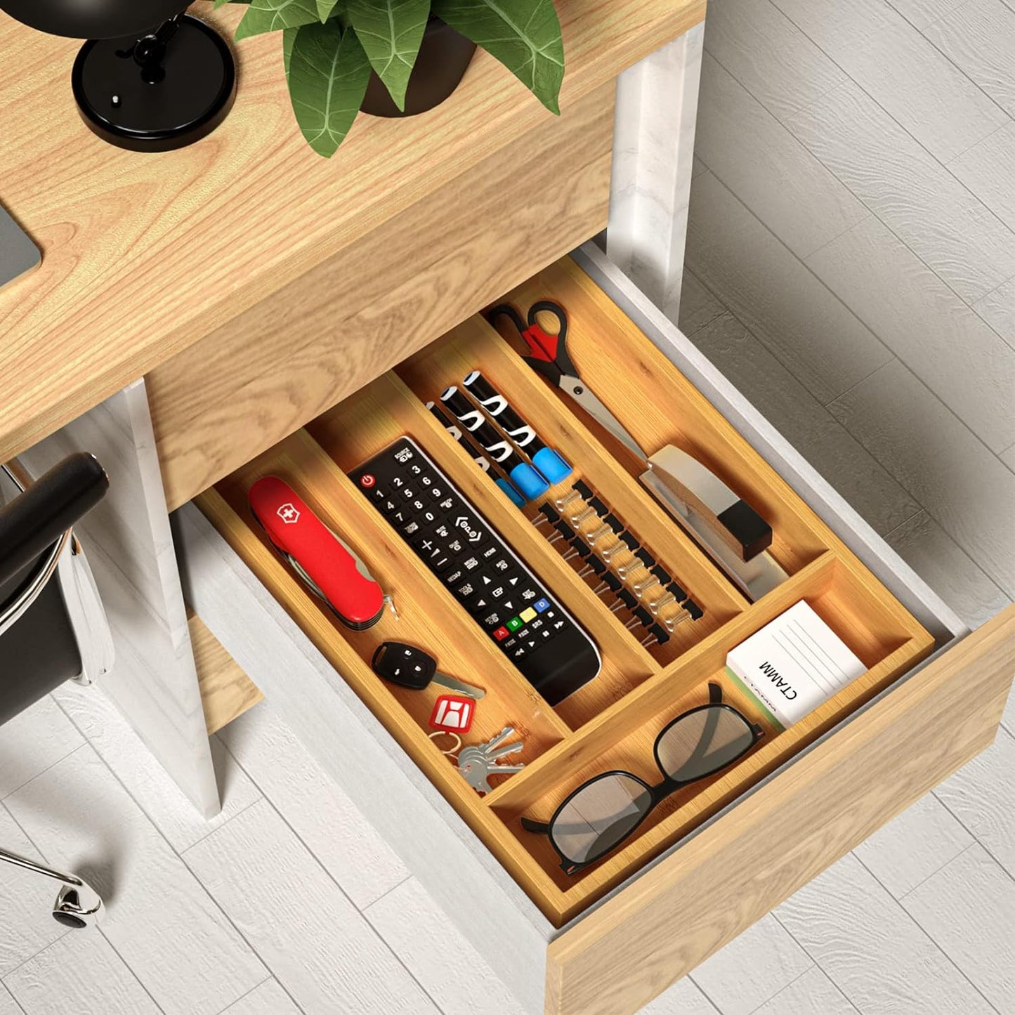 Bamboo Kitchen Drawer Organizer