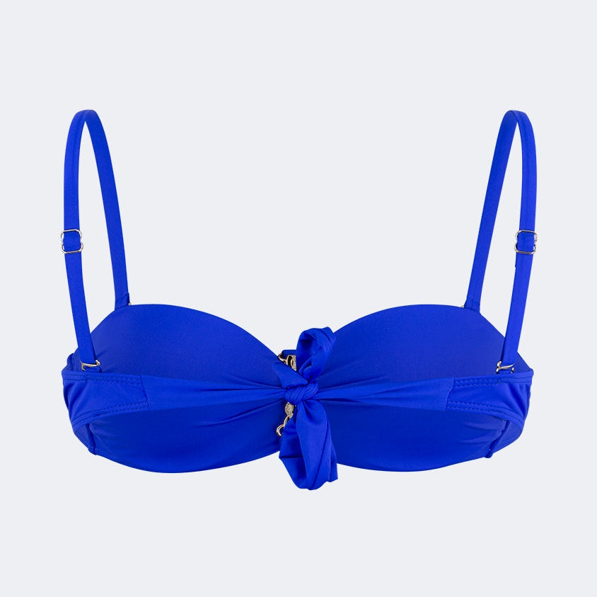 Oil And Gaz Stylish Women Beach Bandeau Bra Blue - Medaid International