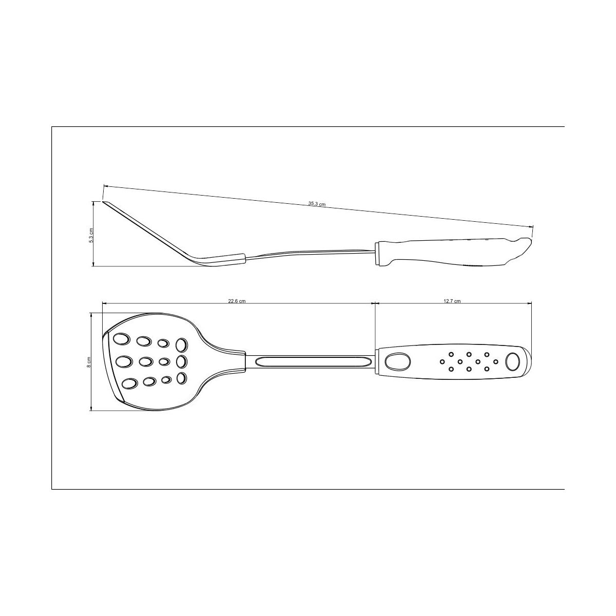 Tramontina spatula with red handle