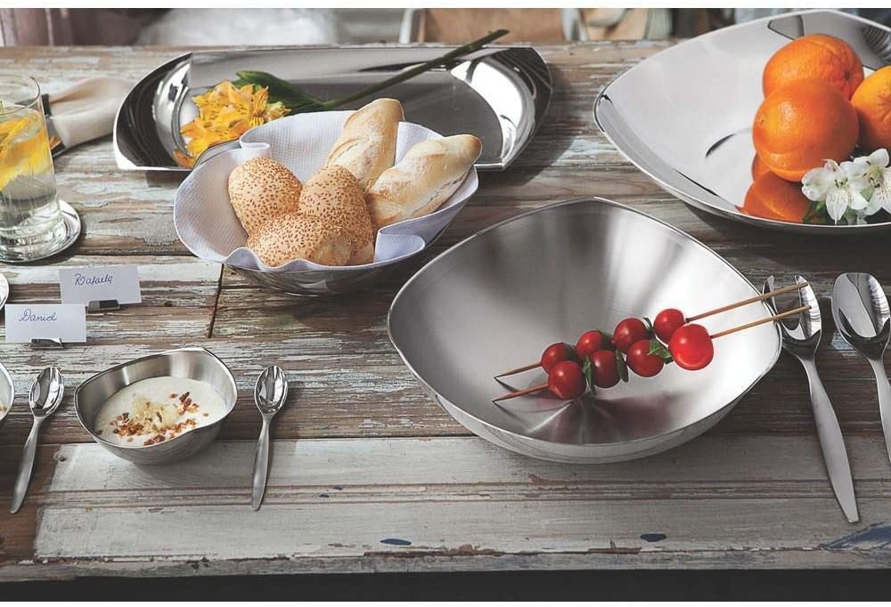 Tramontina Quadrata stainless steel salad set with high-gloss finish 3 pieces