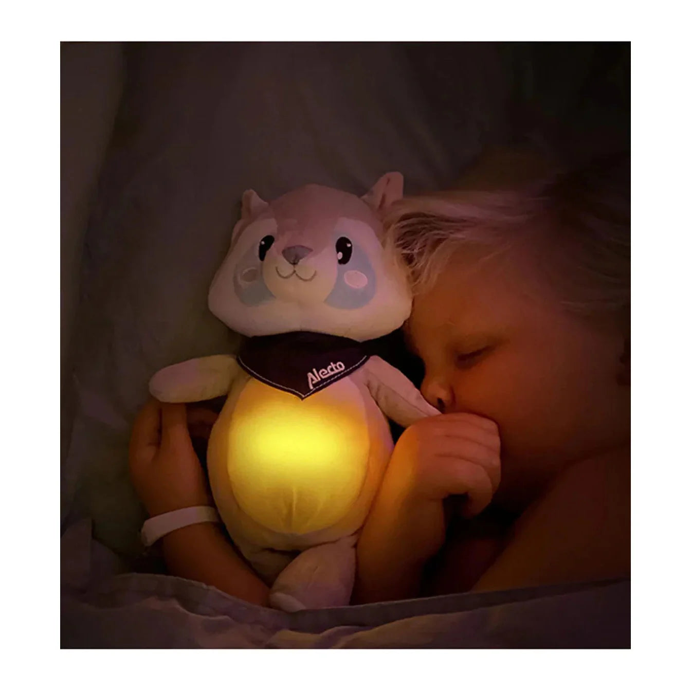 Alecto Music Toy Raccoon BC351 Soft Night Light Plush
