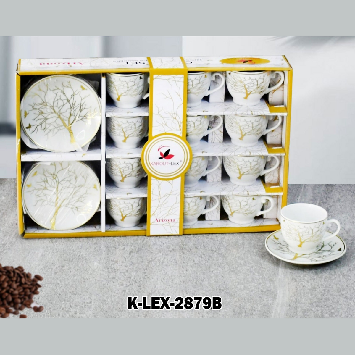 Arizona, 24 PCs Coffee Cups With Saucers Set