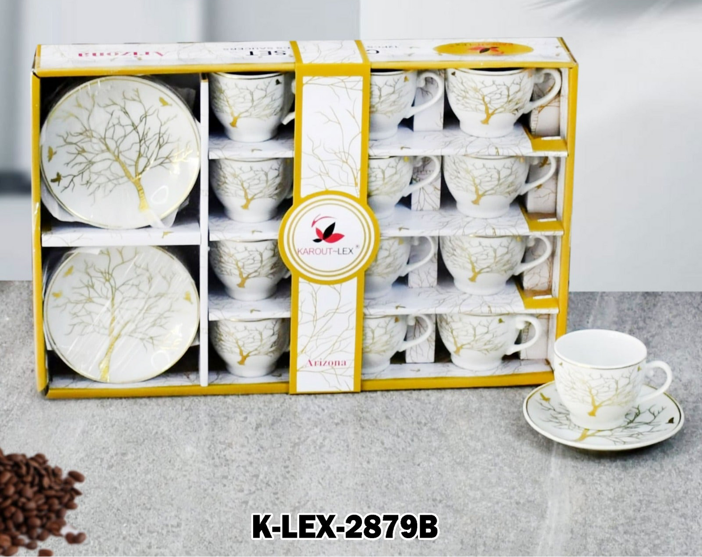 Arizona, 24 PCs Coffee Cups With Saucers Set