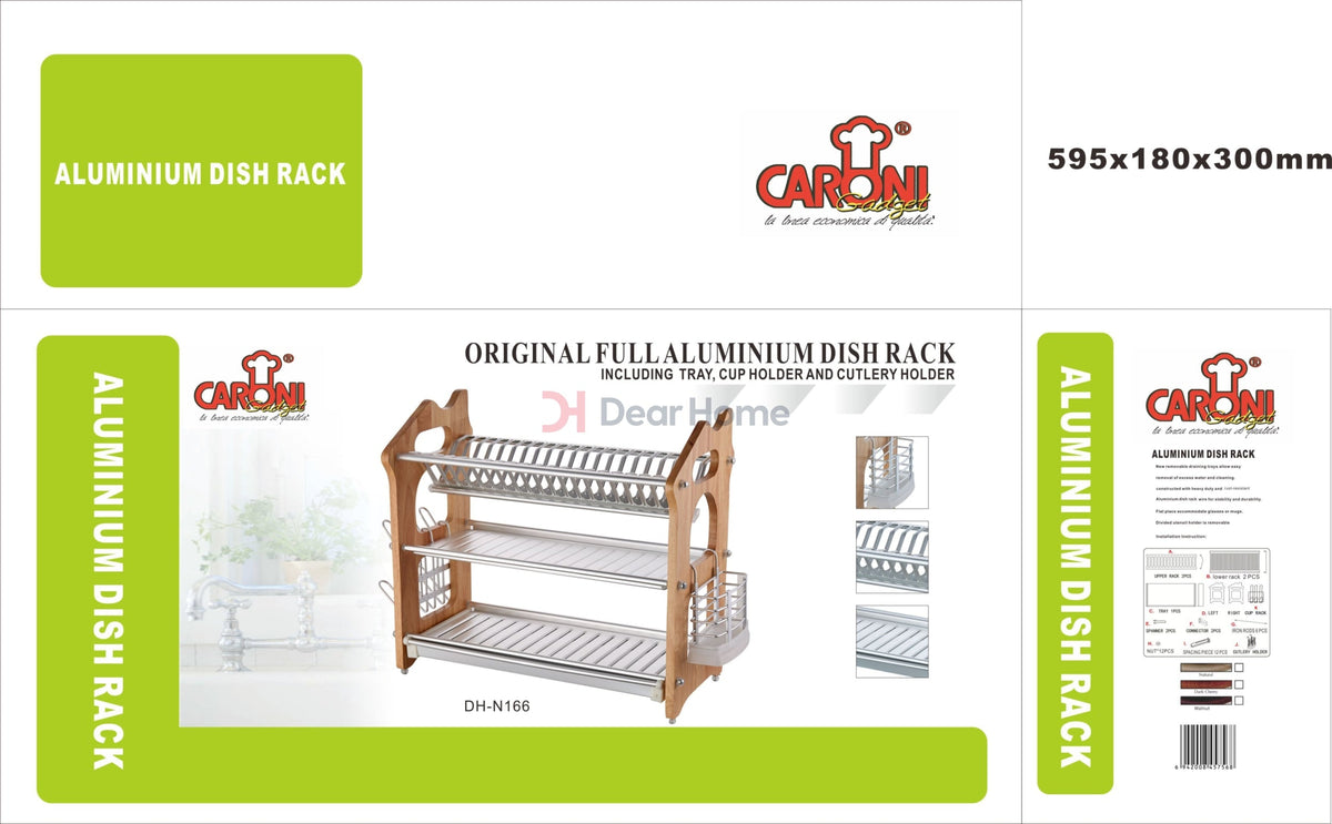 Three Layers Aluminium Lux Dish Rack - No. 166