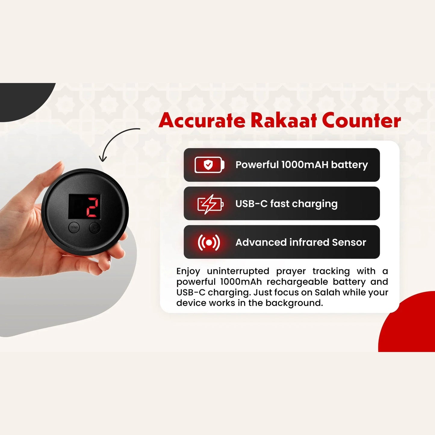 ALMOSTAQIM Smart Rakaat Counter