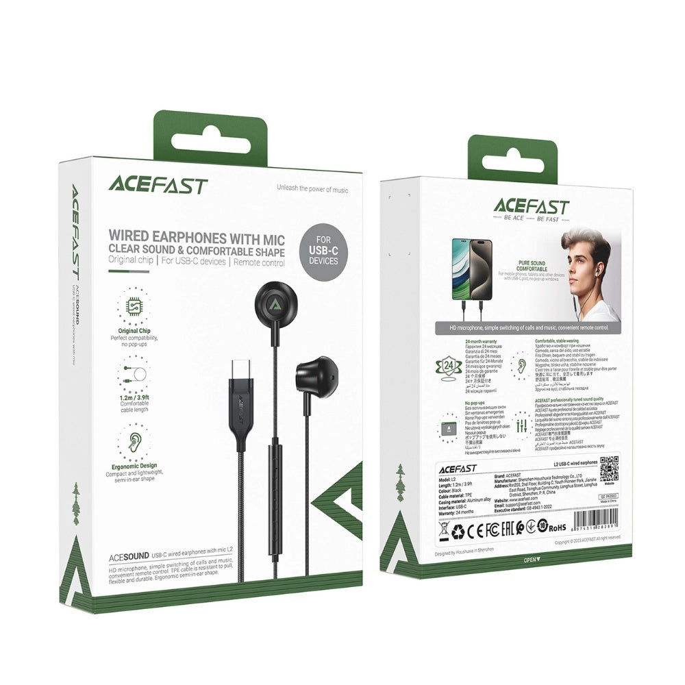 AceFast USB-C Wired Semi in-ear Earphone L2