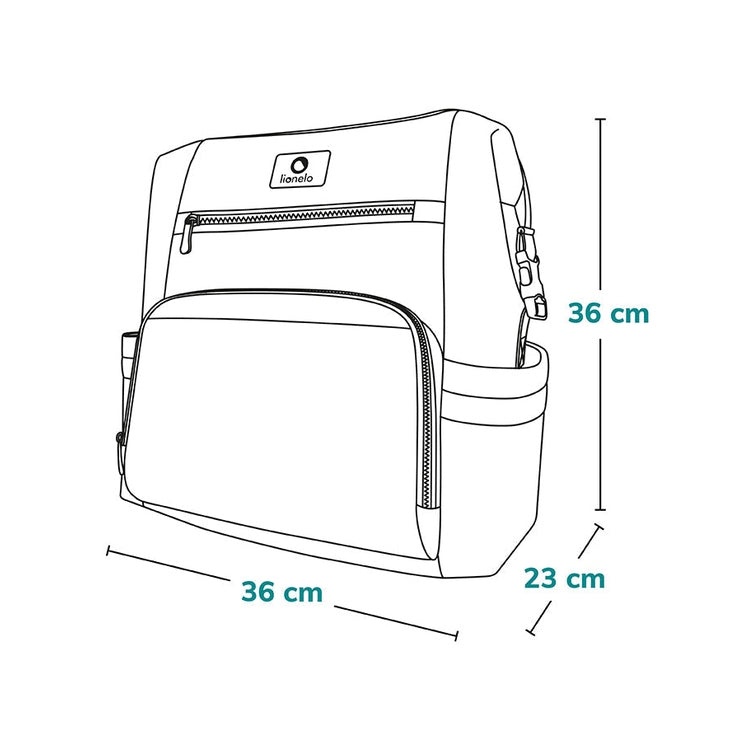 Lionelo - Cube Backpack - Grey Stone