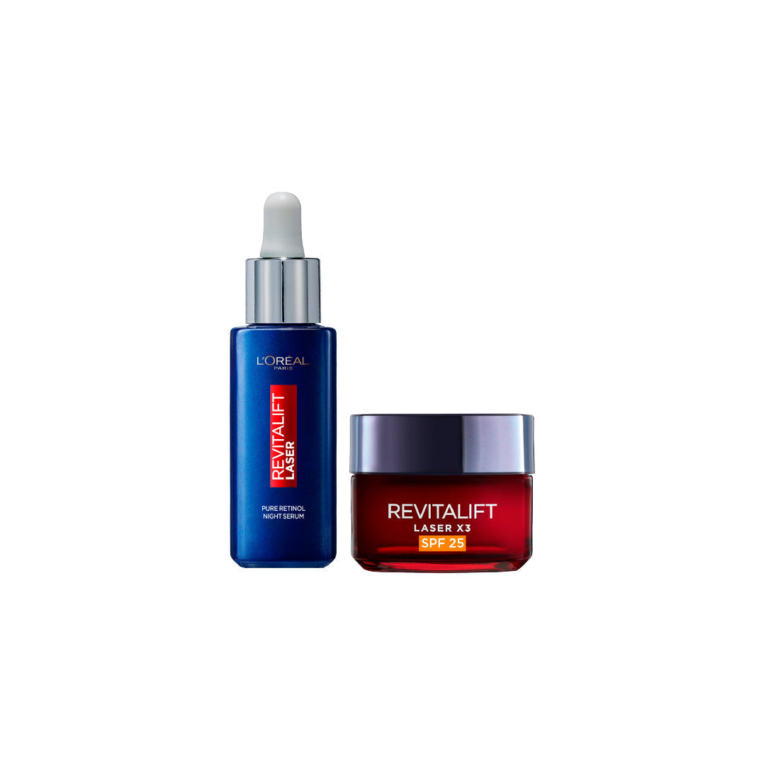 '-15% L'Oreal Paris Revitalift Retinol Serum 30ml + L'Oreal Revitalift Laser x3 Day Cream spf20