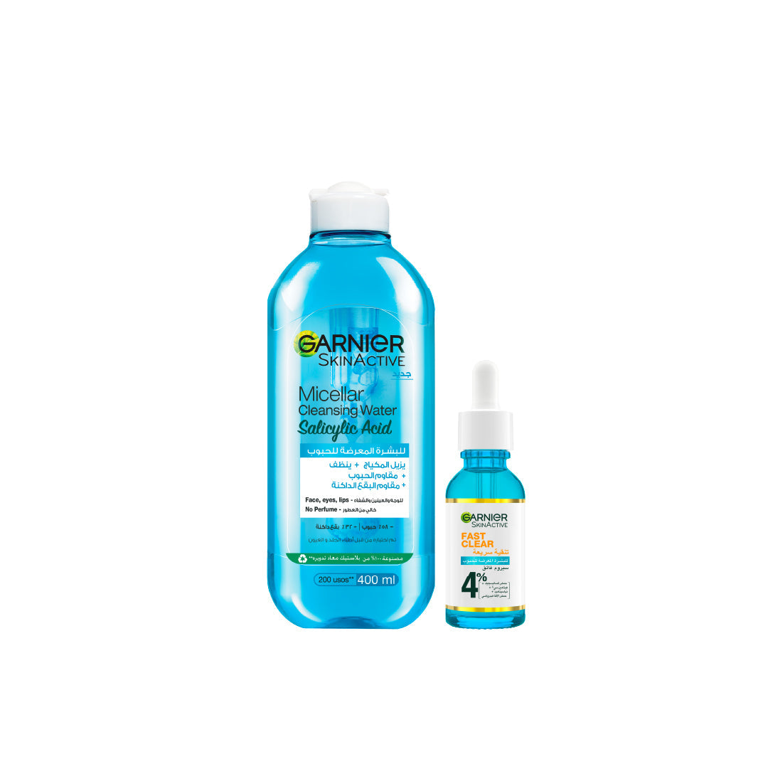 Garnier Fast Clear Micellar & Serum Bundle At 20% Off