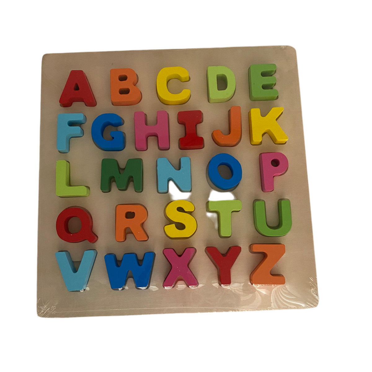 Wooden Multicolor Numbers/Letters Board