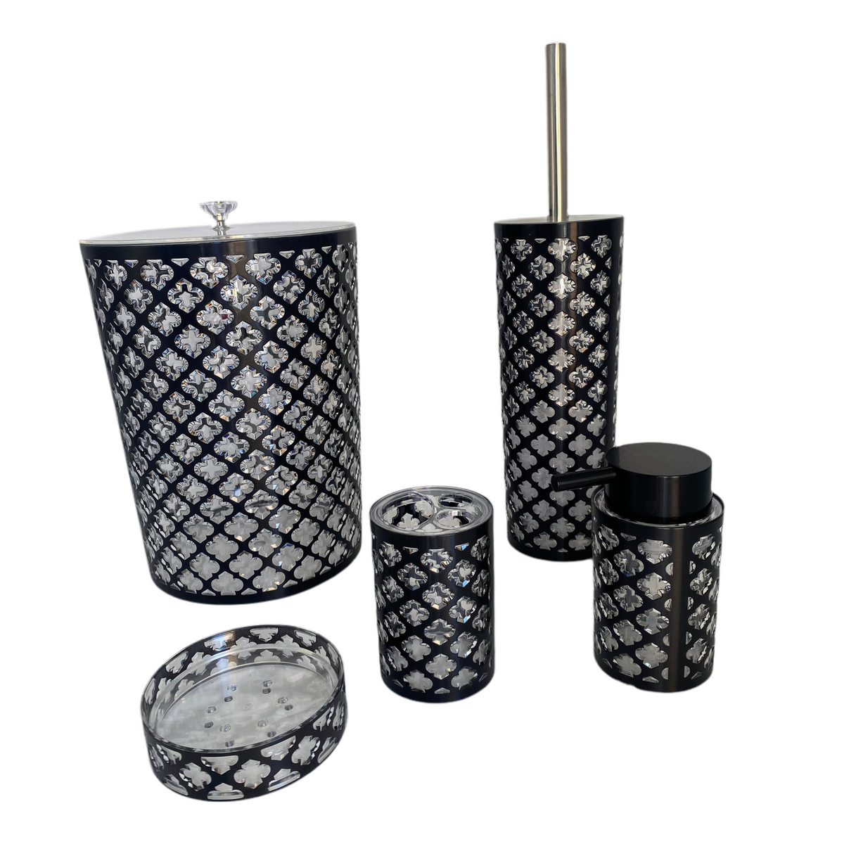 Phoenix, 5 Pcs Plexi Bathroom Set