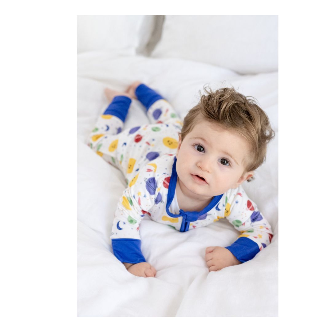 TeeJayz Galaxy Bamboo Zippy Onesie 6-9 Months