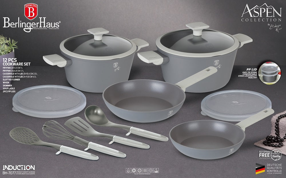 Berlinger Haus 12-Piece Cookware Set BH-7077 Aspen Collection