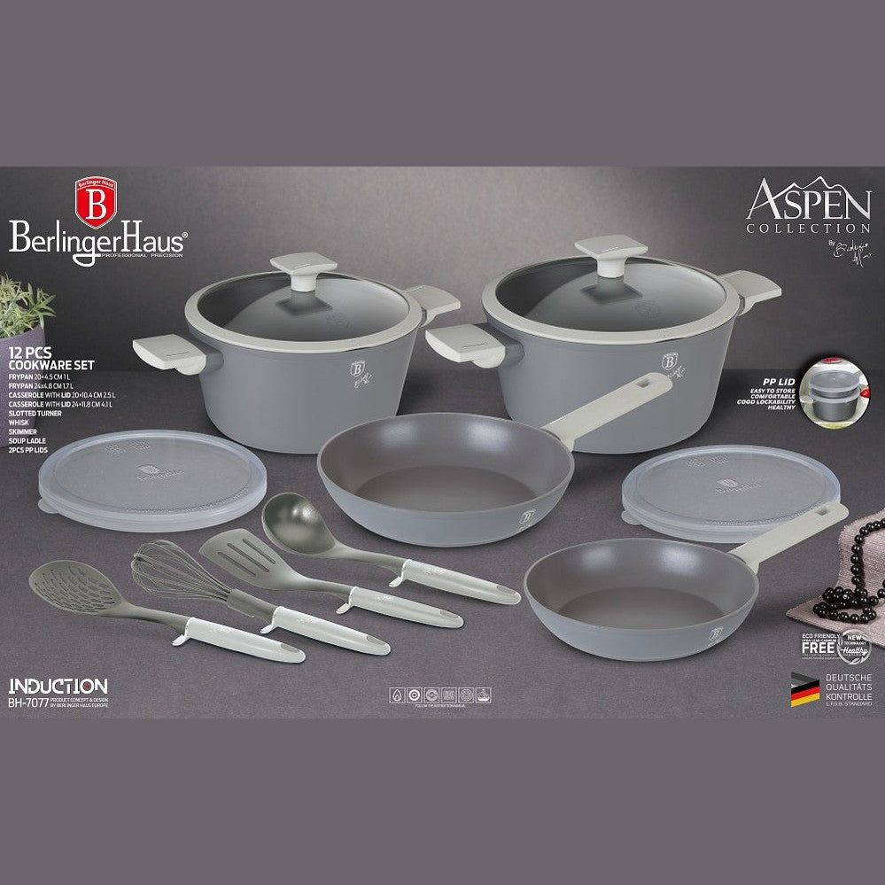 Berlinger Haus 12-Piece Cookware Set BH-7077 Aspen Collection