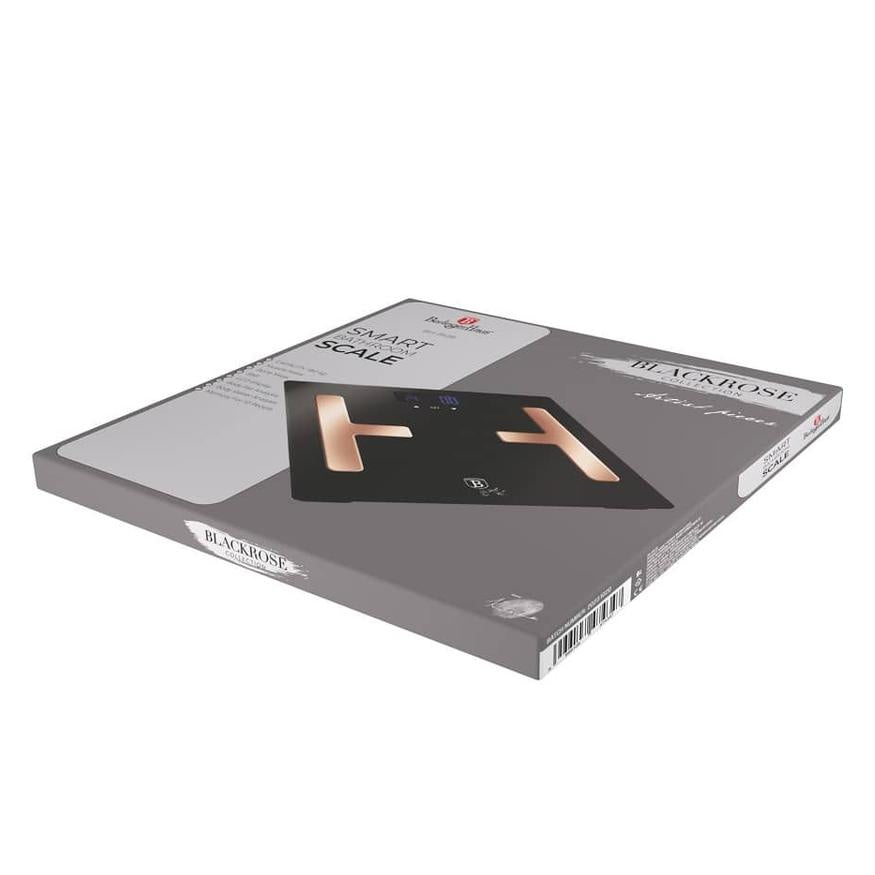 Digital glass bathroom scale with a capacity of 150 kg , Metallic Line Rose Gold Edition