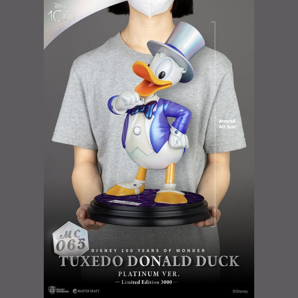 Disney 100 Years of Wonder Master Craft Tuxedo Donald Duck (Platinum Ver.) by Beast Kingdom - Medaid International