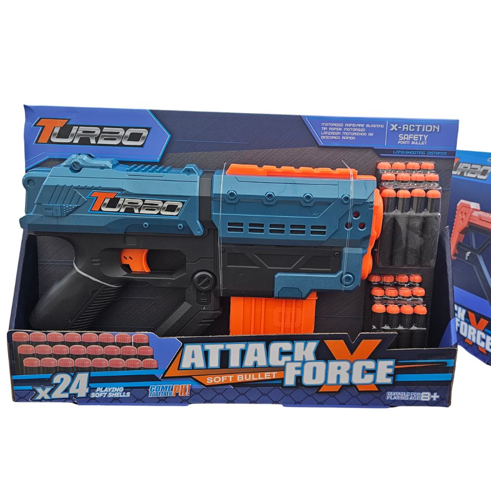 Turbo Toy Bullet Gun with x24 Soft Shells Lebanon
